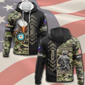 US Coast Guard, Born Ready – Hoodie - Gift for Dad Father's Day