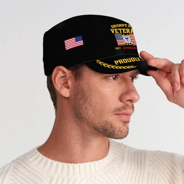US Coast Guard, Born Ready – Military Cap Gift for Men Dad Fathers