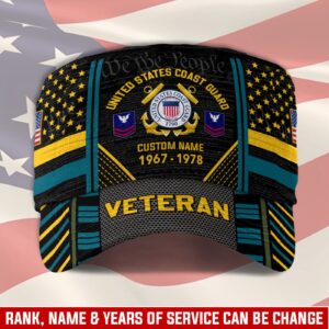 US Coast Guard, Born Ready – Military Cap Gift for Men Dad Fathers