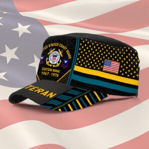 US Coast Guard, Born Ready – Military Cap Gift for Men Dad Fathers 3