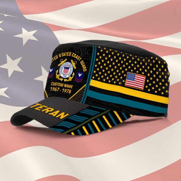 US Coast Guard, Born Ready – Military Cap Gift for Men Dad Fathers