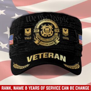 US Coast Guard, Born Ready – Military Cap Gift for Men Dad Fathers