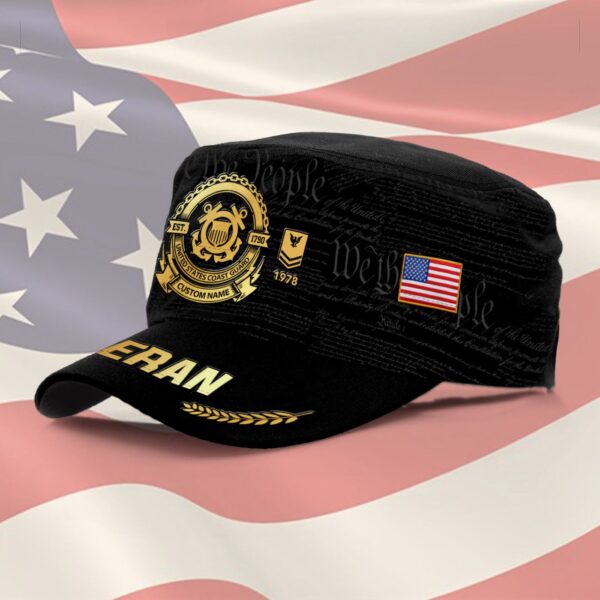 US Coast Guard, Born Ready – Military Cap Gift for Men Dad Fathers