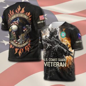 US Coast Guard, Born Ready – T-Shirt - Gift for Dad Father's Day