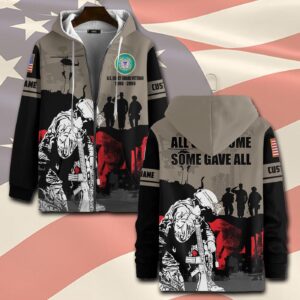 US Coast Guard, Born Ready – Zip Hoodie - Gift for Dad Father's Day