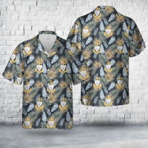 US Coast Guard Chief Petty Officer Hat Badge Hawaiian Shirt DLQM1409PD03 - Gift for Dad Father's Day