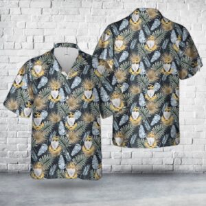 US Coast Guard Chief Petty Officer Hat Badge Hawaiian Shirt - Gift for Dad Father's Day