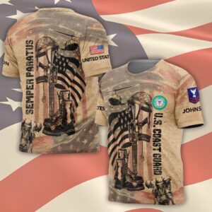 US Coast Guard, Defender of Freedom – T-Shirt - Gift for Dad Father's Day