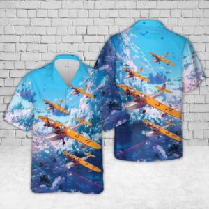 US Coast Guard Douglas RD-2 "DOLPHIN" WW2 Hawaiian Shirt - Gift for Dad Father's Day