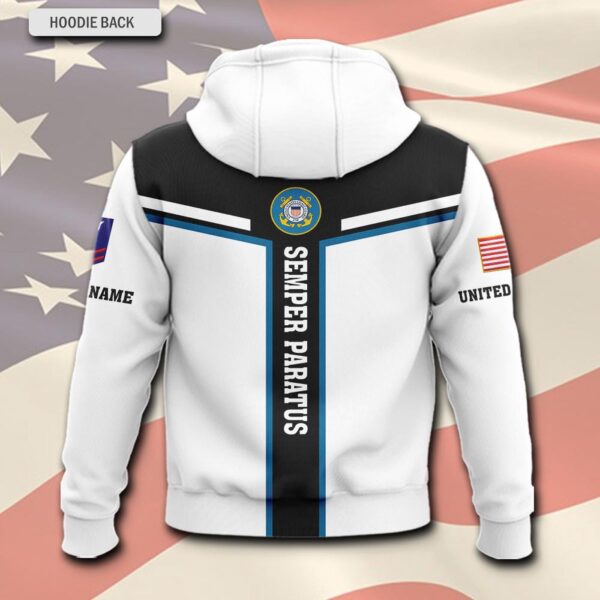 US Coast Guard, E 2 Blue – Hoodie – Gift for Dad Father’s Day