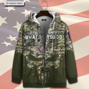 US Coast Guard, E 2 Blue – Zip Hoodie - Gift for Dad Father's Day 3