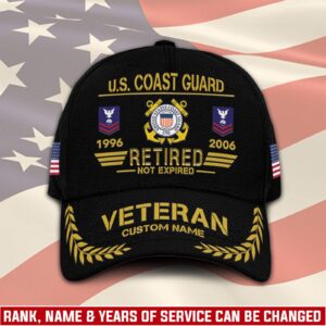US Coast Guard, E 2 White – Classic Cap Gift for Men Dad Fathers