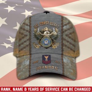 US Coast Guard, E 2 White – Classic Cap Gift for Men Dad Fathers