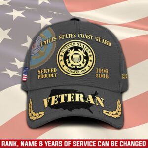 US Coast Guard, E 2 White – Classic Cap Gift for Men Dad Fathers