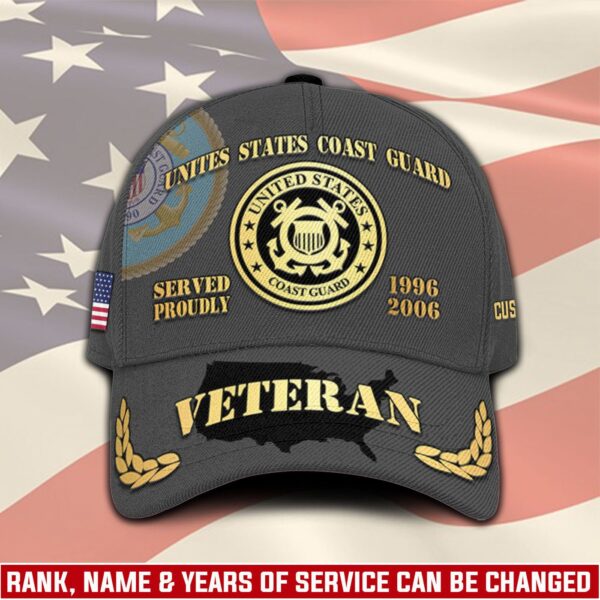 US Coast Guard, E 2 White – Classic Cap Gift for Men Dad Fathers
