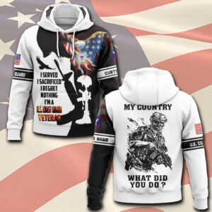 US Coast Guard, E 2 White – Hoodie - Gift for Dad Father's Day
