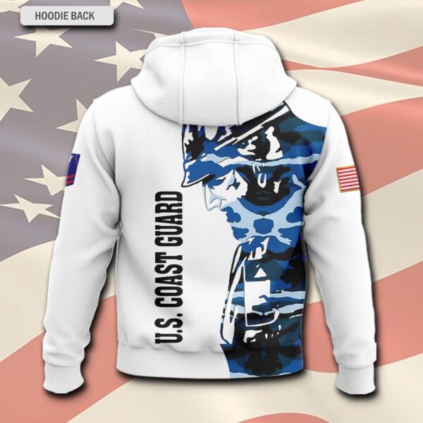US Coast Guard, E 2 White – Hoodie – Gift for Dad Father’s Day