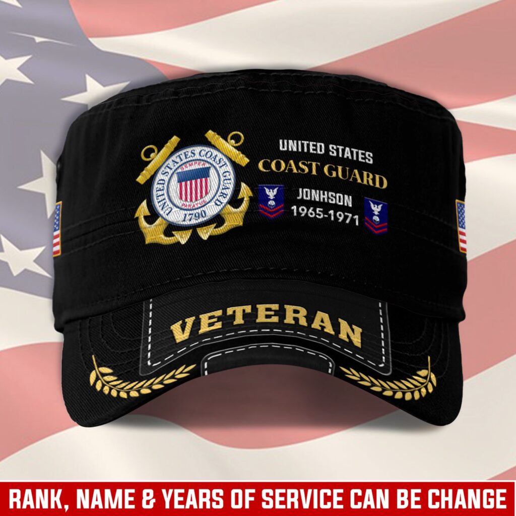 US Coast Guard, E 2 White – Military Cap Gift for Men Dad Fathers US Coast Guard, E 2 White – Military Cap Gift for Men Dad Fathers