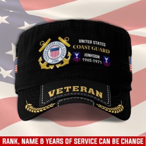 US Coast Guard, E 2 White – Military Cap Gift for Men Dad Fathers