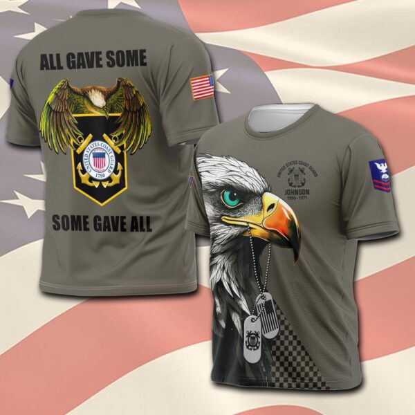 US Coast Guard, E 2 White – T-Shirt – Gift for Dad Father’s Day