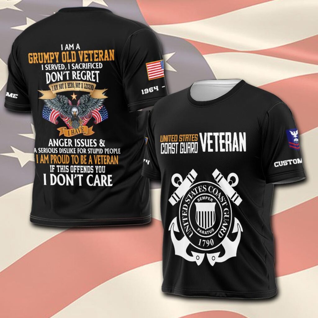 US Coast Guard, E 2 White – T-Shirt – Gift for Dad Father’s Day US Coast Guard, E 2 White – T-Shirt – Gift for Dad Father’s Day