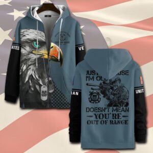 US Coast Guard, E 2 White – Zip Hoodie - Gift for Dad Father's Day