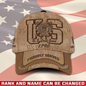 US Coast Guard, E 3 Blue – Classic Cap Gift for Men Dad Fathers