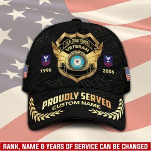 US Coast Guard, E 3 Blue – Classic Cap Gift for Men Dad Fathers