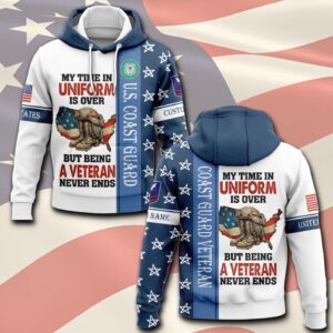 US Coast Guard, E 3 Blue – Hoodie - Gift for Dad Father's Day 1