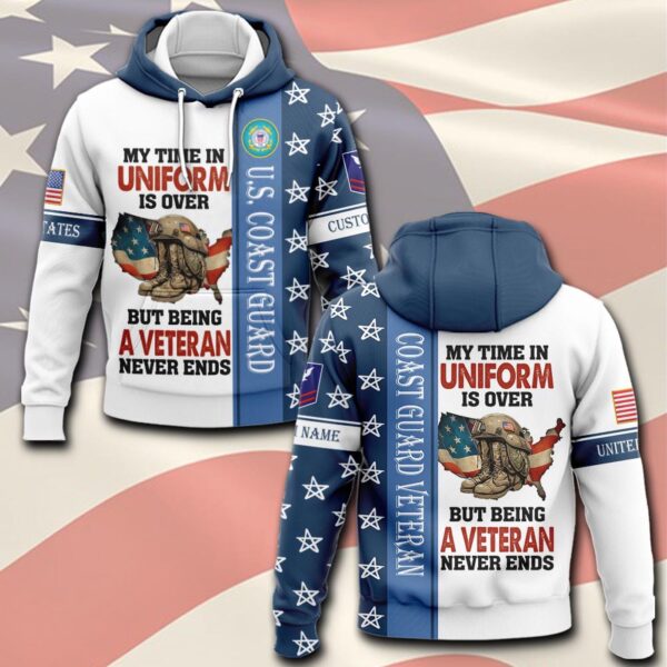 US Coast Guard, E 3 Blue – Hoodie – Gift for Dad Father’s Day