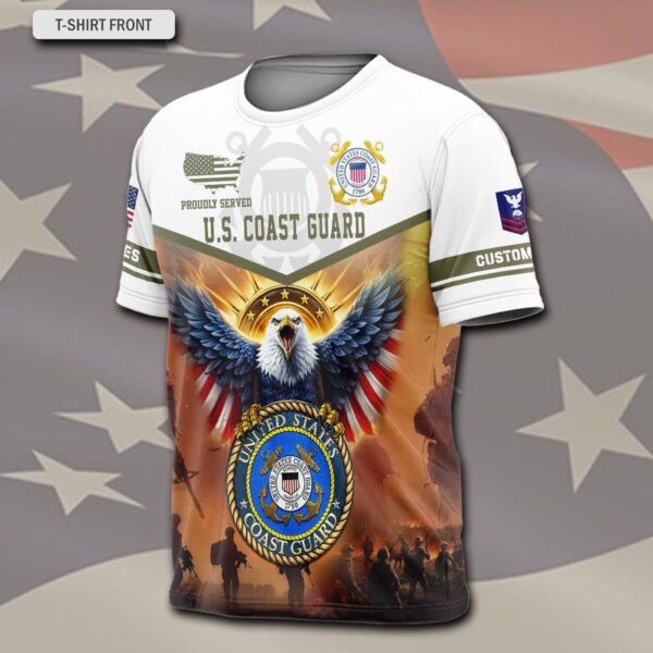 US Coast Guard, E 3 Blue – T-Shirt – Gift for Dad Father’s Day