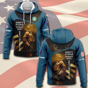 US Coast Guard, E 3 Red – Hoodie - Gift for Dad Father's Day