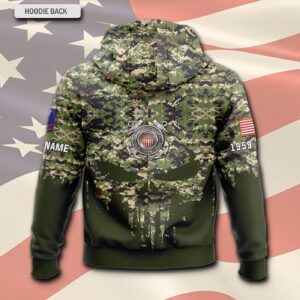 US Coast Guard, E 3 White – Hoodie - Gift for Dad Father's Day 1