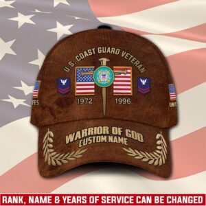 US Coast Guard, E 4 Gold – Classic Cap Gift for Men Dad Fathers