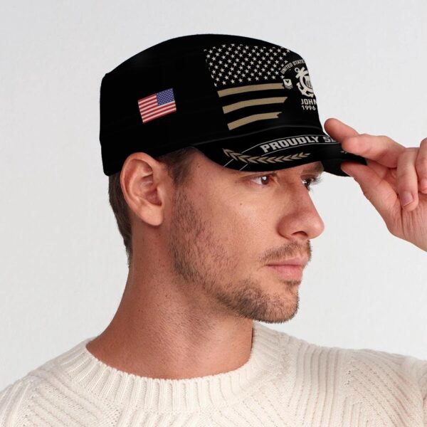 US Coast Guard, E 4 Gold – Military Cap Gift for Men Dad Fathers