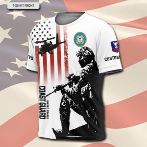 US Coast Guard, E 4 Gold – T-Shirt - Gift for Dad Father's Day 1