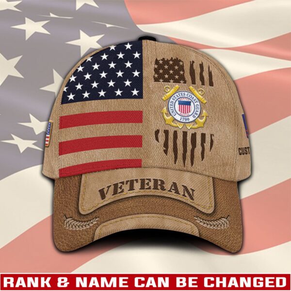 US Coast Guard, E 4 Red – Classic Cap Gift for Men Dad Fathers Gift for Men Dad Fathers