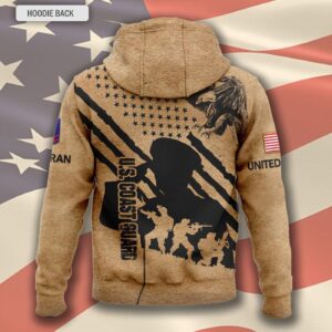 US Coast Guard, E 4 Red – Hoodie - Gift for Dad Father's Day 1