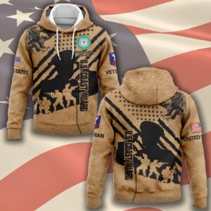 US Coast Guard, E 4 Red – Hoodie - Gift for Dad Father's Day