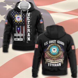 US Coast Guard, E 4 Red – Hoodie - Gift for Dad Father's Day