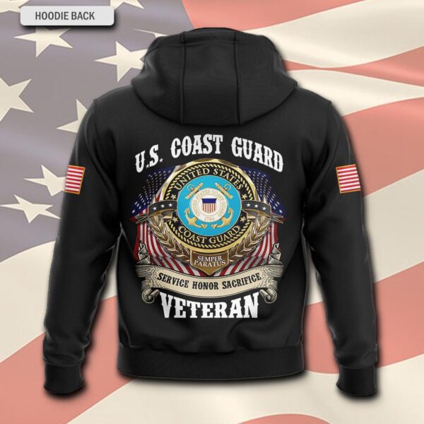 US Coast Guard, E 4 Red – Hoodie – Gift for Dad Father’s Day
