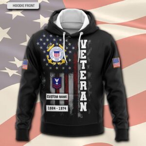 US Coast Guard, E 4 Red – Hoodie - Gift for Dad Father's Day 3