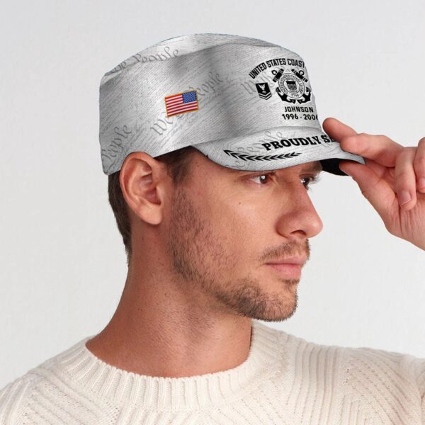 US Coast Guard, E 4 Red – Military Cap Gift for Men Dad Fathers