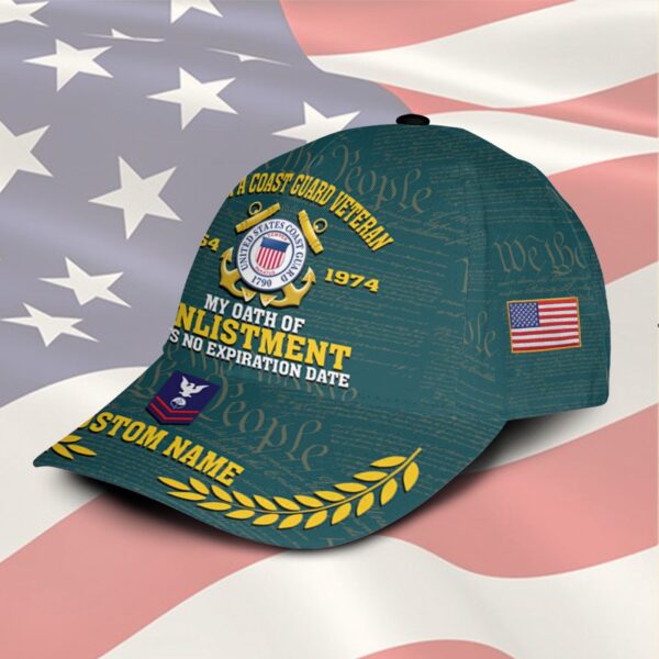 US Coast Guard, E 5 Red – Classic Cap Gift for Men Dad Fathers