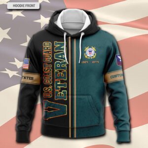 US Coast Guard, E 5 Red – Hoodie - Gift for Dad Father's Day 1