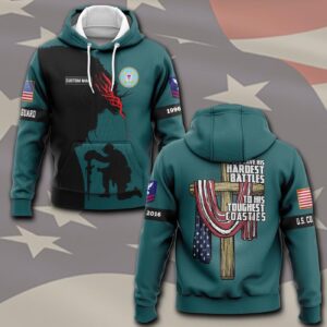US Coast Guard, E 5 Red – Hoodie - Gift for Dad Father's Day