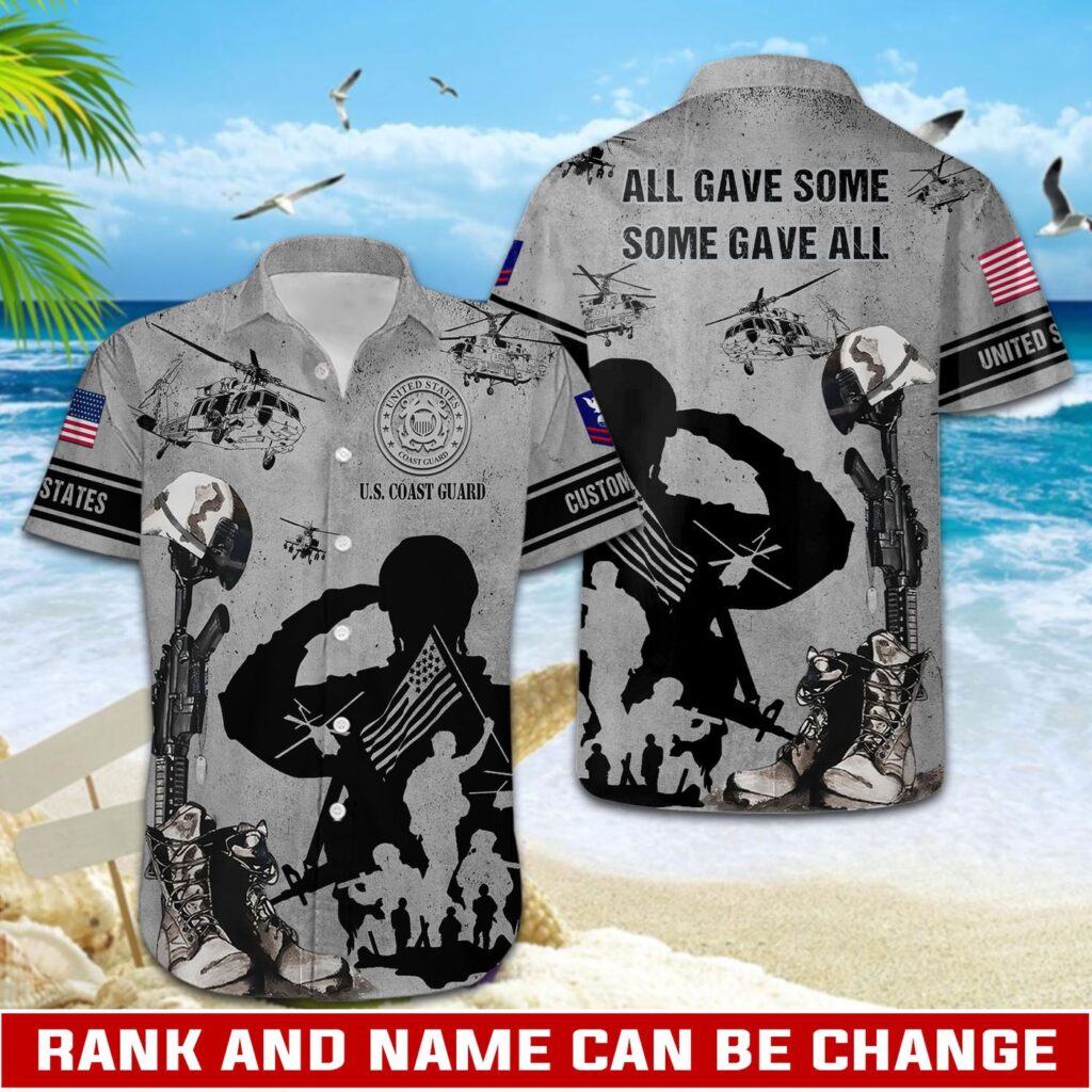 US Coast Guard, E 6 Gold – Button Hawaiian Shirt – Gift for Dad Father’s Day US Coast Guard, E 6 Gold – Button Hawaiian Shirt – Gift for Dad Father’s Day