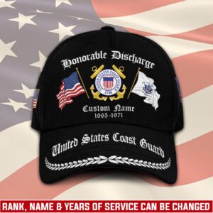 US Coast Guard, E 6 Gold – Classic Cap Gift for Men Dad Fathers