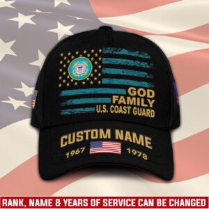 US Coast Guard, E 6 Gold – Classic Cap Gift for Men Dad Fathers