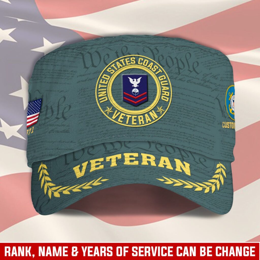 US Coast Guard, E 6 Gold – Military Cap Gift for Men Dad Fathers US Coast Guard, E 6 Gold – Military Cap Gift for Men Dad Fathers